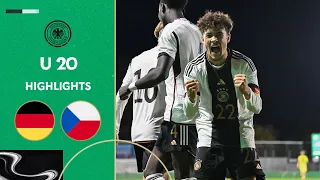 Zitterpartie! | Deutschland vs. Tschechische Republik 4:2 | Highlights | U 20 Freundschaftsspiel