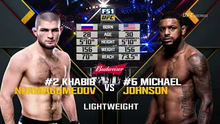 Khabib Nurmagomedov vs Michael Johnson UFC 205 FULL FIGHT CHAMPIONSHIP