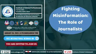 Fighting Misinformation: The Role of Journalists
