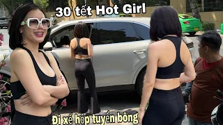 Bất ngờ Hot Girl đến mua Hoa 30 tết, lì xì  cho người bán