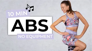 10 MIN INTENSE BARRE ABS WORKOUT - No Equipment | No Planks