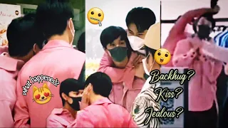 #Ohmnanon Moments, kiss, backhug, jealous #nanonkorapat #ohmpawatt