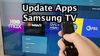 How to Update Apps on Samsung Smart TV!