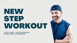 Step Aerobic Workout - SS Fit Studio Steve SanSoucie 45 min Intermediate Step