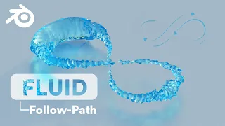 Blender 3D Easy Tutorial | Make a Fluid follow any path!