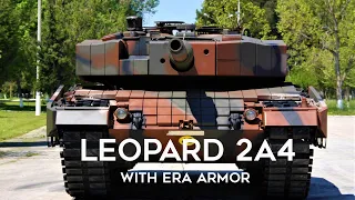 Greek Leopard 2A4 Upgraded With ERA Armor