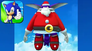 Sonic Dash New Character SANTA BIG Upgraded to Max LeveI Gameplay