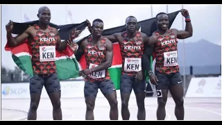 KENYA 's OMANYALA Wins 4x100M RELAY GOLD|African Championship|MAURITIUS.