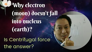 Why electron (moon) is not falling into the nucleus (earth)?