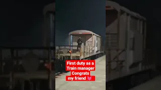 First duty as a Train Manager #viral #shorts #trending