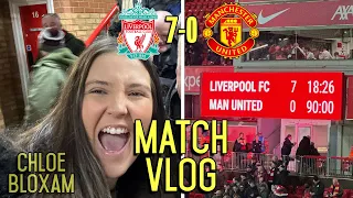 LIVERPOOL SCORE 7 & DESTROY MANCHESTER UNITED AT ANFIELD! | LIVERPOOL 7-0 MAN UNITED | MATCHDAY VLOG