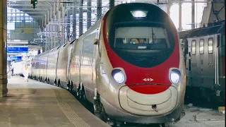 Train at Basel SBB Station (4K60p)