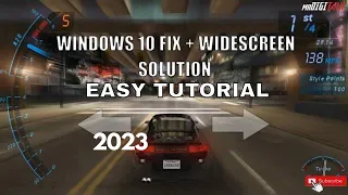 Need For Speed Underground Windows 10 Fix + Widescreen Tutorial 2023 #NFS #WIDESCREEN #TUTORIAL