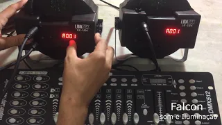 ENDEREÇAMENTO DE EQUIPAMENTO NA MESA DMX 512 - FALCON SOM E ILUMINAÇÃO