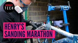 Removing Paint From Bicycle Frame | Paint Stripping Using Chemicals & Sanding