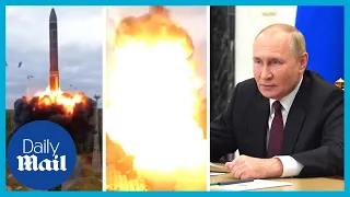 'Massive nuclear strike': Putin watches Russia nuclear test