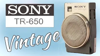 SONY TR-650 | 1961 Vintage Restoration  | Travel Back in Time: Discover the Sound of the '60s | 4K |