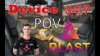 CS GO POV 34/7 device  Astralis vs MIBR | BLAST Pro Series Istanbul 2018