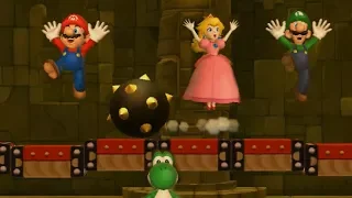 Mario Party 9 Step It Up - 1 vs. Rivals - Yoshi vs Team Mario, Luigi & Peach| Cartoons Mee