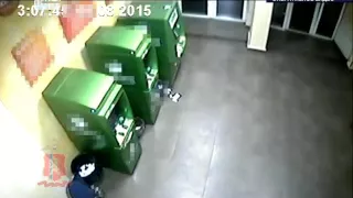 Попытался ограбить банкомат с помощью бомбы (Новости 15.01.16)