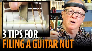 Making a Guitar Nut - 3 Tips for Proper Slotting