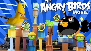 Angry Birds and stolen Lego train / Angry Birds vs Bad Piggies / Злые Птички атакуют / SanSanychTV