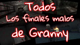 🤯 Todos los finales malos de Granny 1,2 y 3!!! 🔥