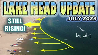 Lakes are STILL RISING! Summer Tragedies | Lake Mead UPDATE July 2023 #water #update #2023 #lasvegas