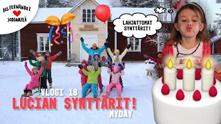 LUCIAN SYNTTÄRIT MY DAY  #vaihtovuosisodankylässä VLOGI 18 (Birthday Party/ english Subtitles)