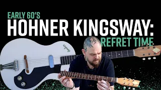 Re-Fretting an Early 60's Hohner Kingsway Guitar | 1 of the UK's 1st ever Electric Guitars