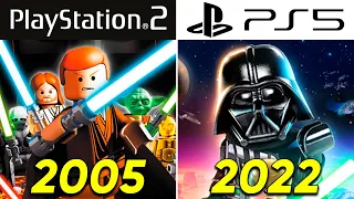 Evolution of LEGO STAR WARS PlayStation Games (2005-2022)