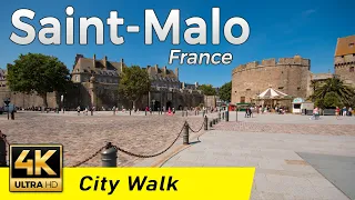 Saint-Malo, France | Walking Tour (4K UHD & 60 fps)