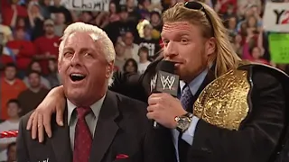 WWE RAW 2005 Triple H Interferes JR, Randy Orton saves Stacy Keibler