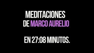 🏛️ RESUMEN DEFINITIVO ▶ Meditaciones de Marco Aurelio (Cómo ser un estoico) 📖