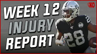 Injury Report:  Who's In & Who's Out for Week 12?  (2022 Fantay Football)