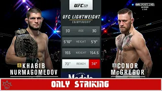 Khabib Nurmagomedov vs Conor Mcgregor but it's only striking... | MMA GOATS