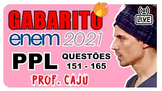 🔴 [ENEM PPL 2021] GABARITO Matemática [Questões de 151 até 165]