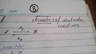 Essentials of electrode kinetics, Faradic and non-faradic processes.