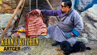 GIANT BEEF RIBS Over Fire! | Khan's Kitchen