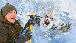 We Found YETI Trapped in Ice! How did he get there?