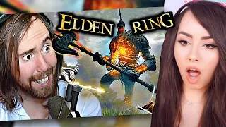 Bunny REACTING to Asmongold's First Time Playing ELDEN RING !!!