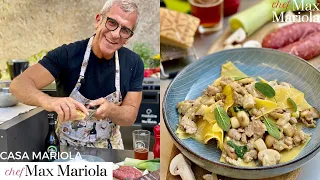 PASTA FUNGHI E SALSICCIA - Ricetta facile e veloce di Chef Max Mariola