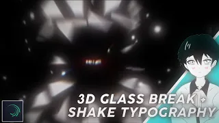 3D Glass Break + Shake Typography Tutorial - Alight Motion 4.0