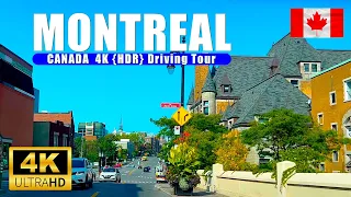 Montreal City Canada 🇨🇦 Downtown Driving Tour 25 Oct 2023 in 4KUHD (HDR) 60 fps