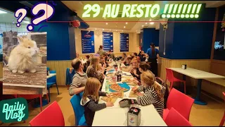 DVLOG  du 15/12 . 29 au resto !!!!! Un nouveau compagnon ???