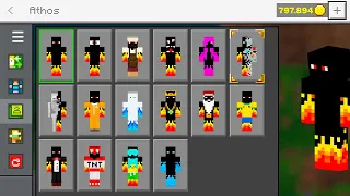 ✔️ Como Pegar Todas Skins do ATHOS no CELULAR no MINECRAFT