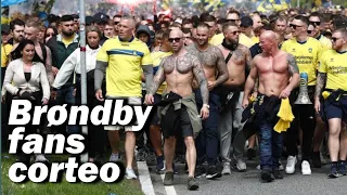 Brøndby fans before the match against Nordsjælland 24.05.2021.