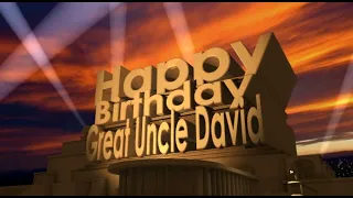 Happy Birthday Great Uncle David