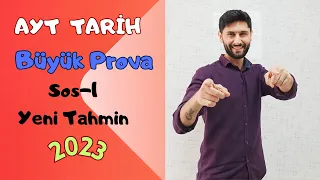 Büyük Prova - AYT Tarih Sos-1 Tahmin - YKS 2023