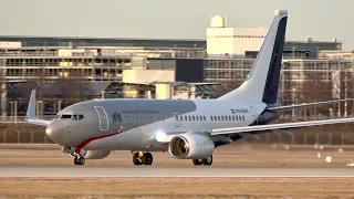 Netherlands Government Boeing 737-700 PH-GOV departure at Munich Airport SIKO 2020